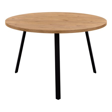 Monarch Specialties Round Kitchen 4-Metal Legs for Casual or Formal Room Small Dining Table